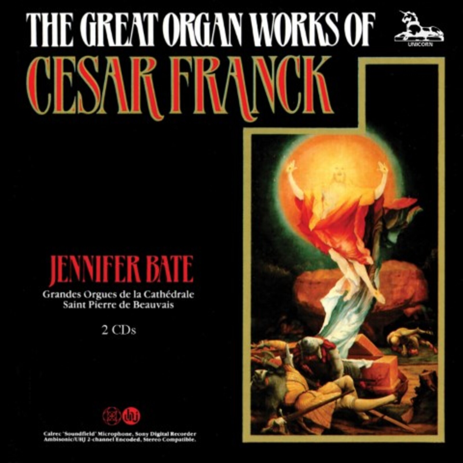 Picture of JENNIFER BATE - GREAT ORGAN WORKS OF FRANCK