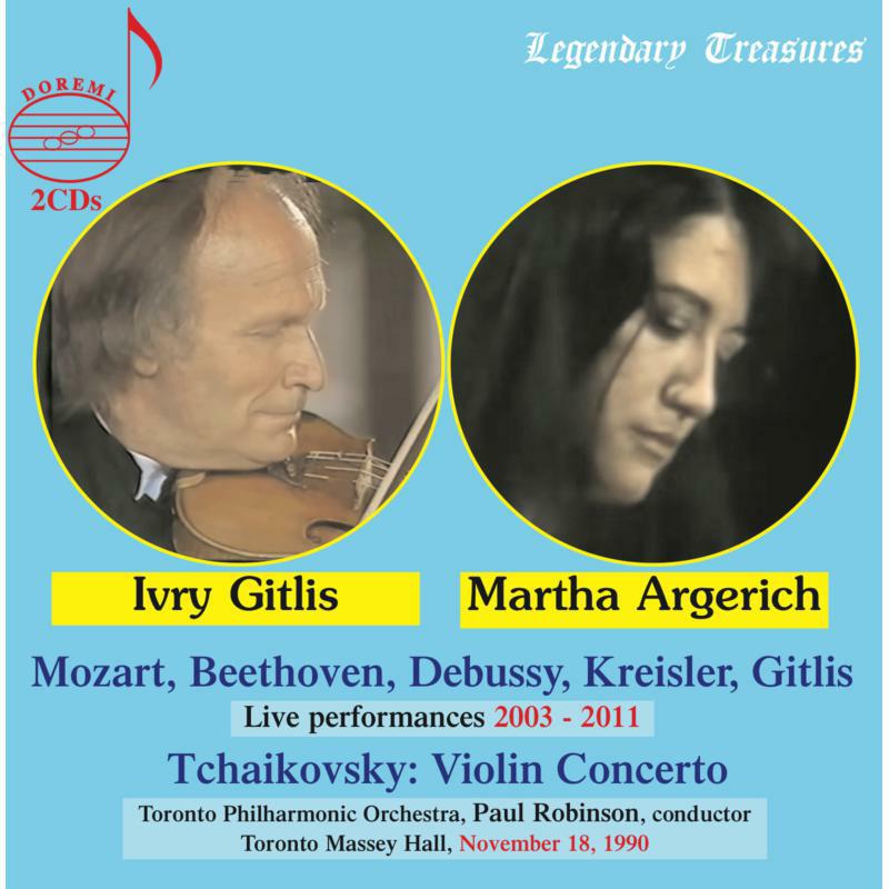 Picture of ARGERICH/GITLIS - Martha Argerich & Ivry Gitlis, Live: Mozart, Beethoven, Debussy, Kreisler, Gitlis, Tchaikovsky