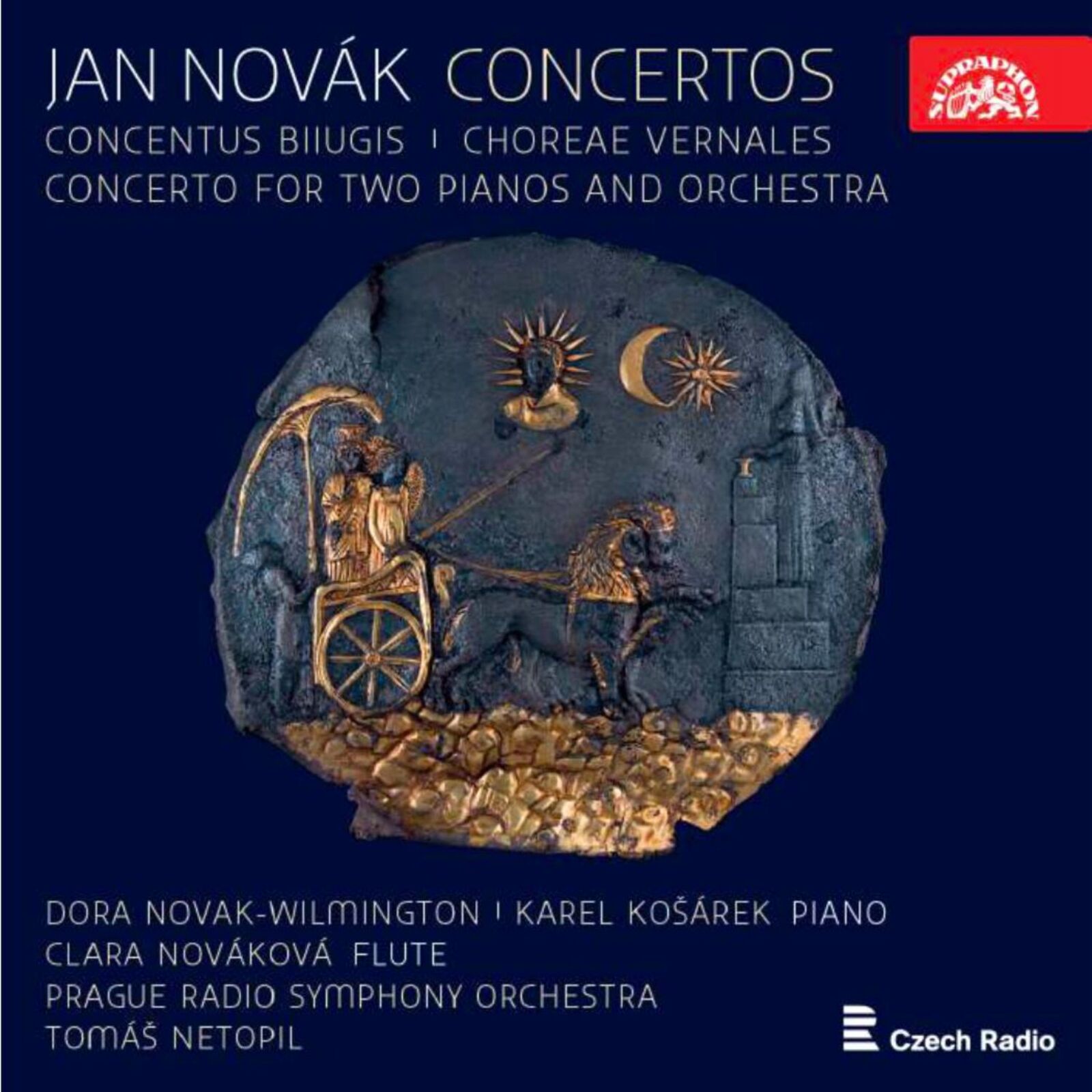 Picture of Dora and Clara Novak, Karel Kosarek, PRSO, Tomas Netopil - Jan Novak - Concertos