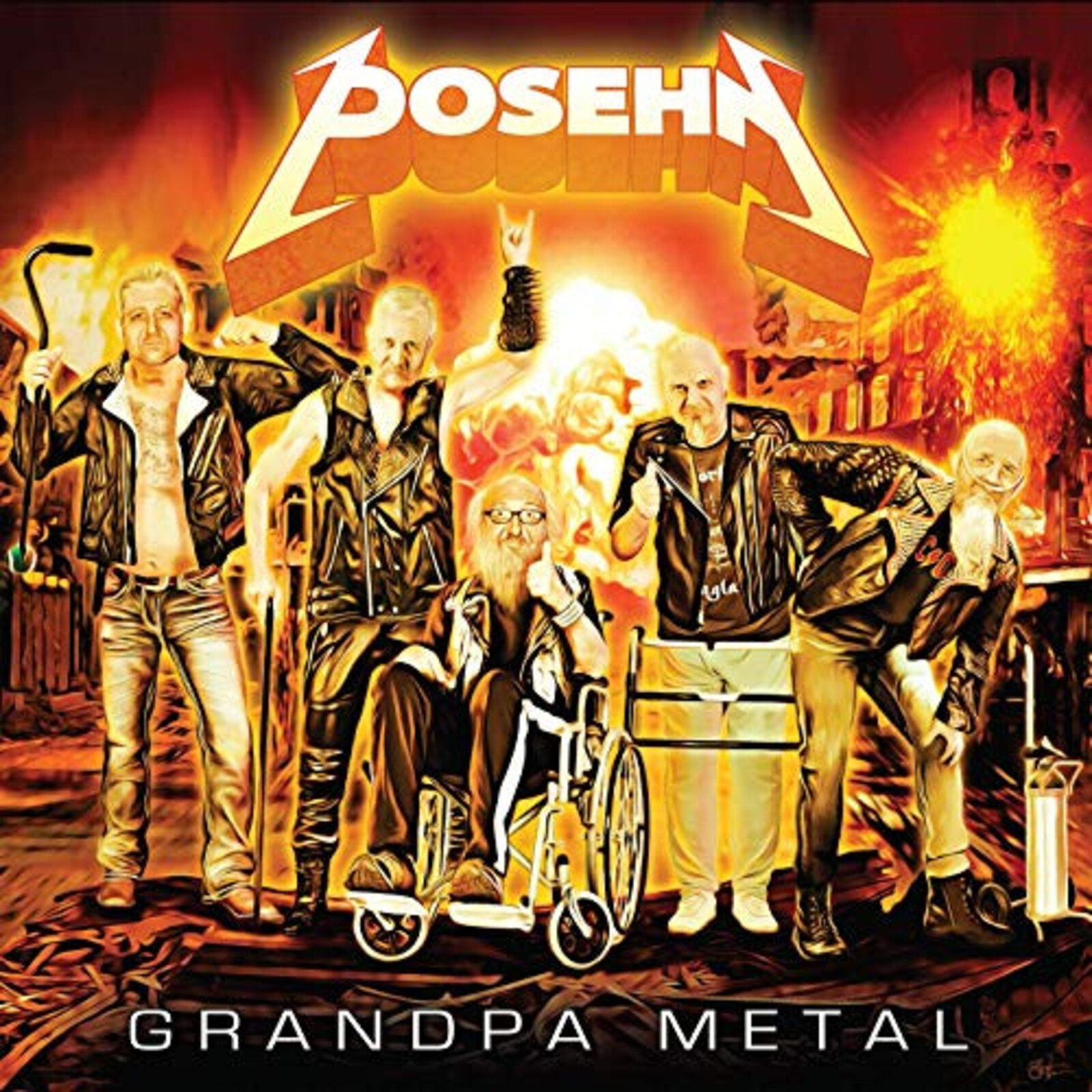 Picture of POSEHN - GRANDPA METAL (ORANGE IN BLACK