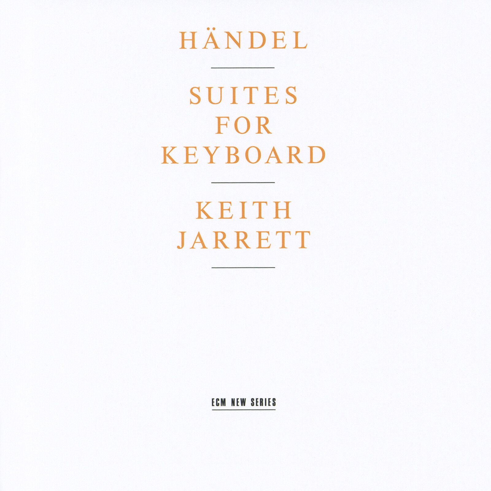 Picture of Keith Jarrett - Georg Friedrich Handel: Suites For Keyboard