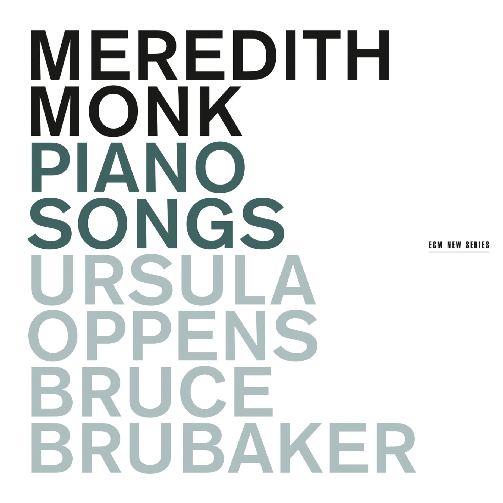 Picture of Ursula Oppens & Bruce Brubaker - Meredith Monk: Piano Songs