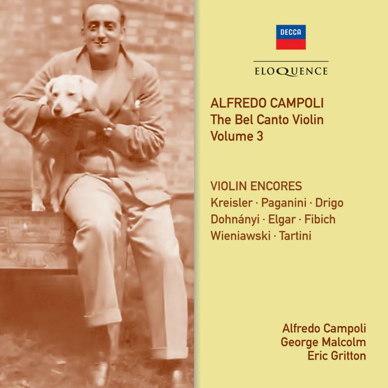 Picture of Alfredo Campoli; George Malcolm; Eric Gritton - Alfredo Campoli: The Bel Canto Violin - Vol.3