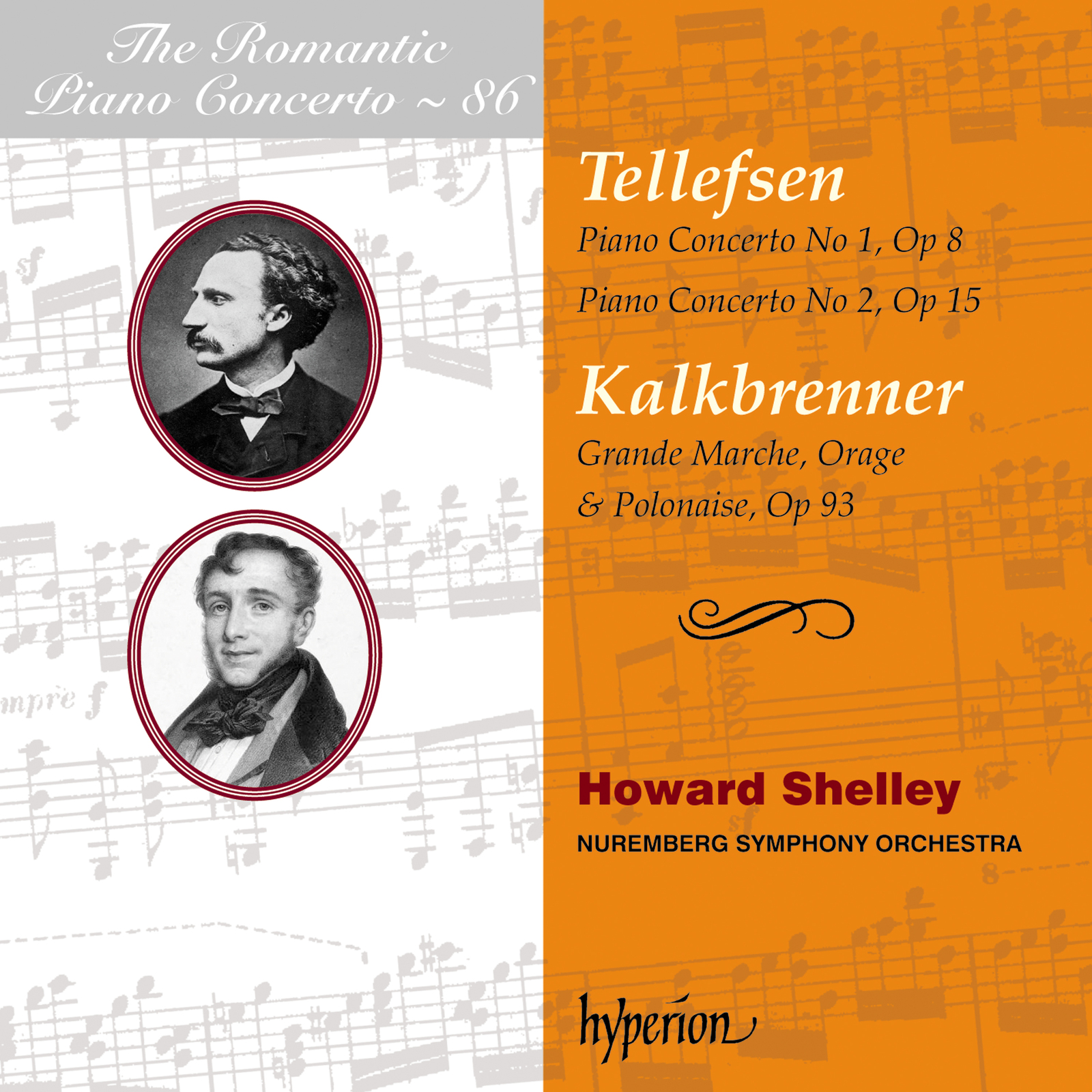 Picture of Howard Shelley, Nuremberg Symphony Orchestra - Tellefsen & Kalkbrenner: Piano Concertos