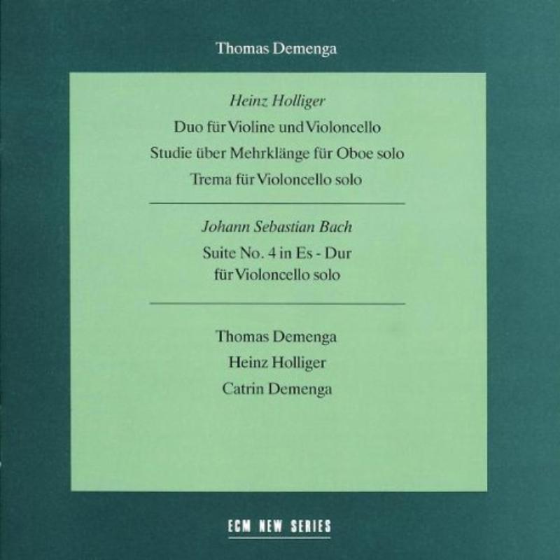 Picture of Thomas Demenga, Heinz Holliger & Catrin Demenga - Holliger / Bach: Chamber Works