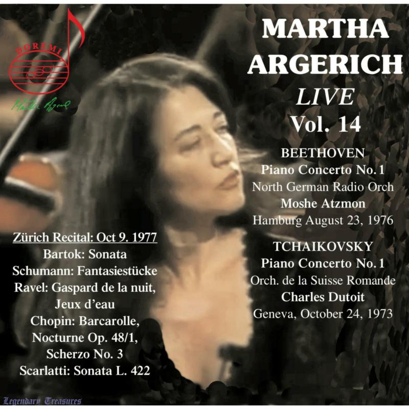 Picture of Martha Argerich; North German Radio Orchestra; Orchestre de la Suisse Romande; Moshe Atzmon; Charles Dutoit - Martha Argerich Live, Vol.14: Beethoven, Tchaikovsky, Zurich Recital 1977