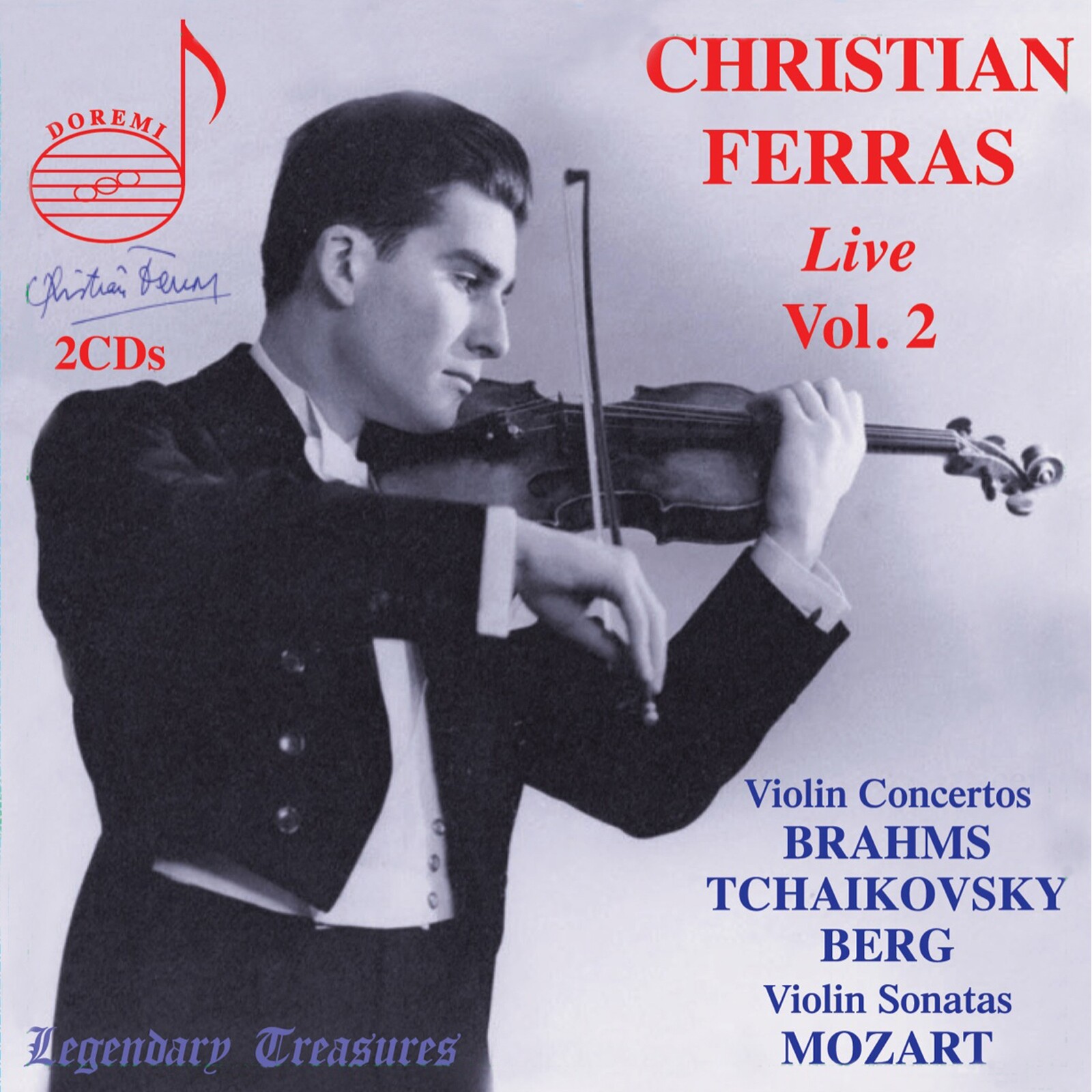 Picture of Christian Ferras; Pierre Barbizet; Boston Symphony Orchestra; Orchestre National de l'ORTF; Radiosinfonieorchester; Charles Munch; Eugen Jochum; Paul Kletzki - Christian Ferras Live, Vol. 2