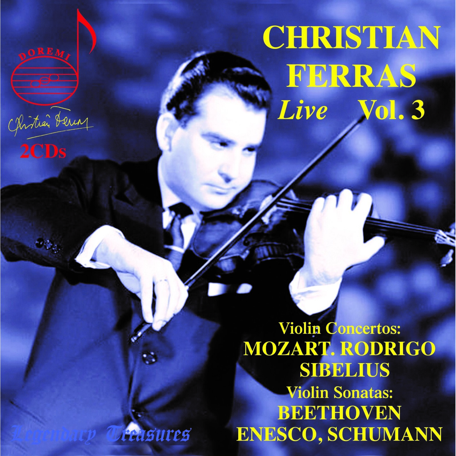 Picture of Christian Ferras; Orchestre National de l'ORTF; Orchestre National de France; Scarlatti Orchestra; Pierre Barbizet; Zubin Mehta; Ataulfo Argenta; Pietro Argento - Christian Ferras Live, Vol. 3