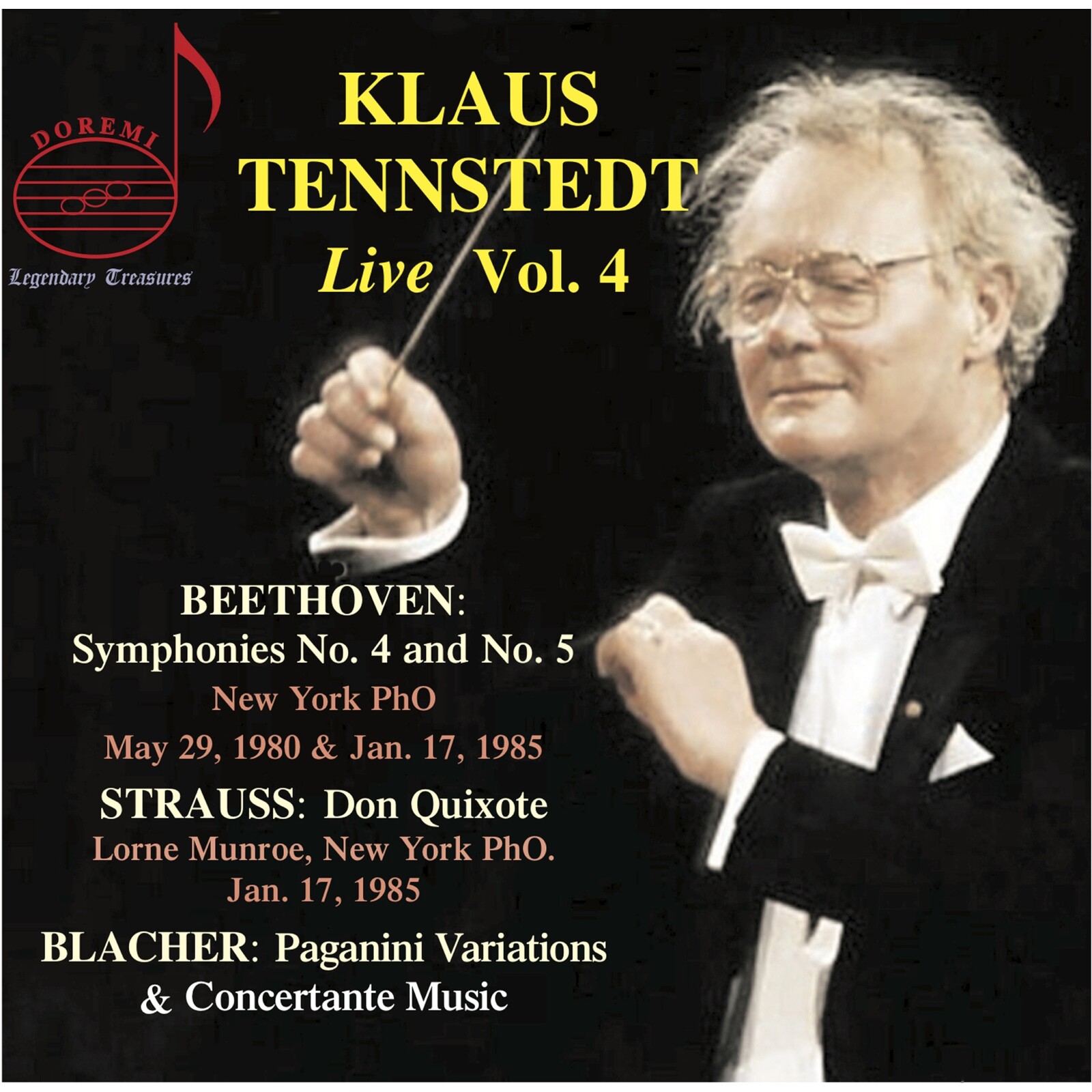 Picture of New York Philharmonic Orchestra; Chicago Symphony Orchestra; Lorne Munroe; Paul Neubauer; Klaus Tennstedt - Klaus Tennstedt: Live, Vol. 4