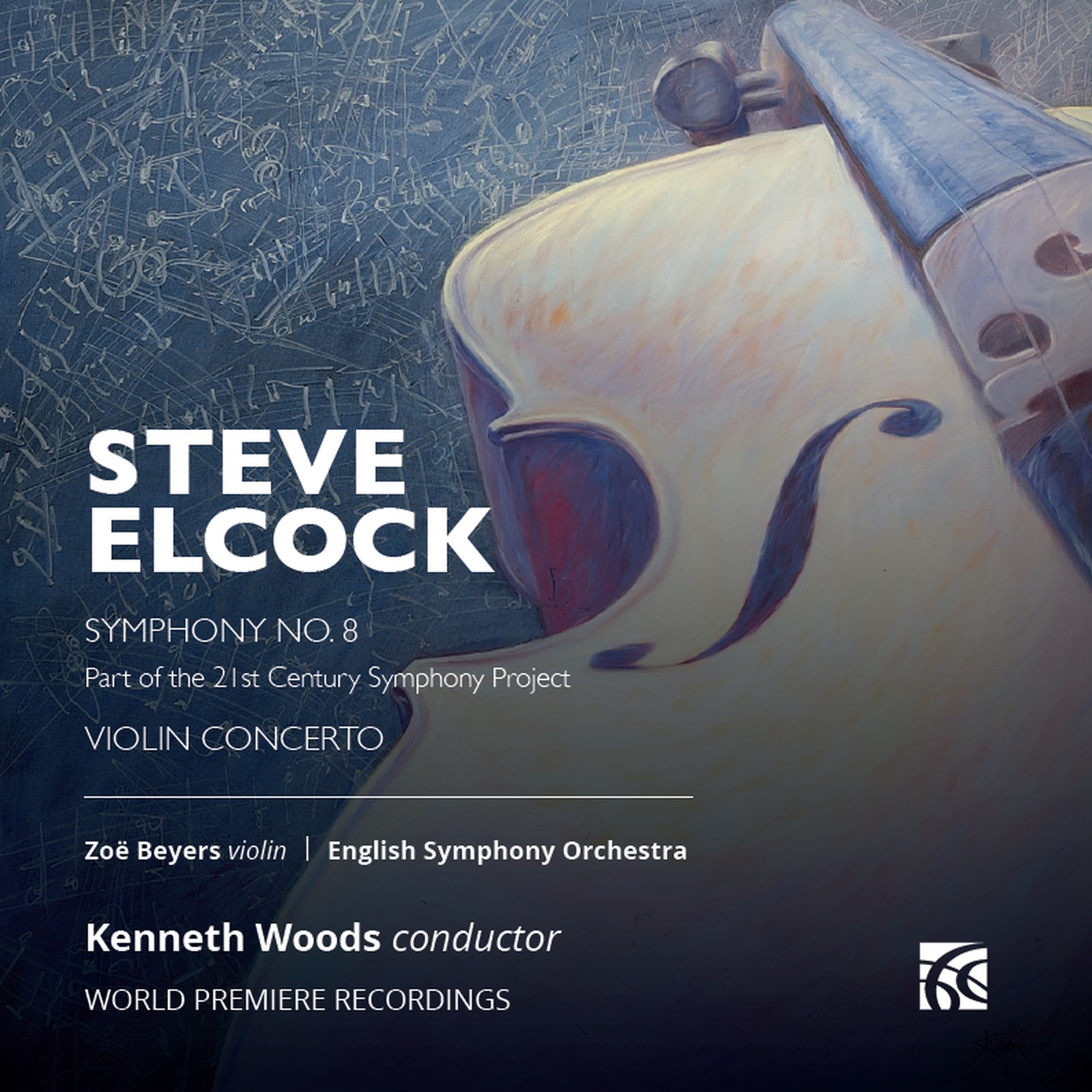 Picture of Zoe Beyers; English Symphony Orchestra; Kenneth Woods - Steve Elcock: Symphony No. 8; Violin Concerto