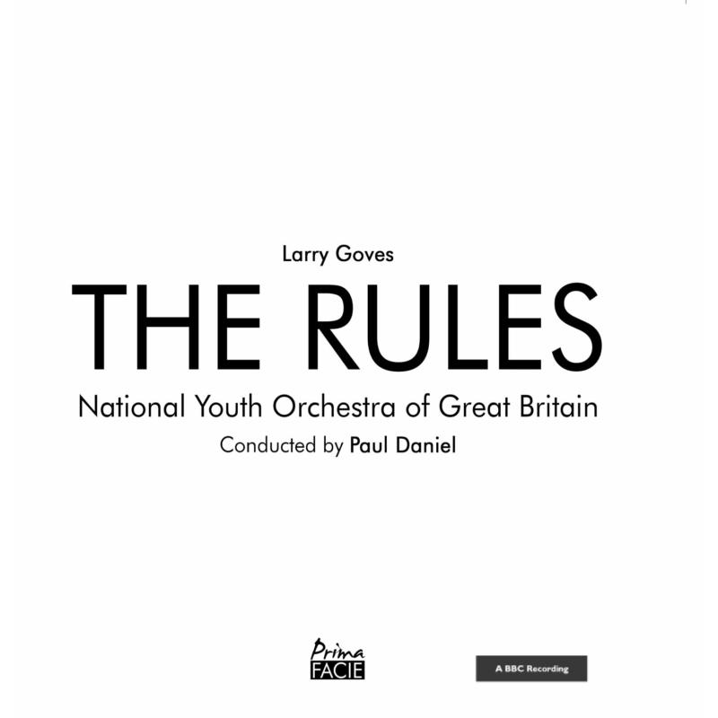 Picture of National Youth Orchestra of Great Britain / Paul Daniel - Larry Goves: The Rules