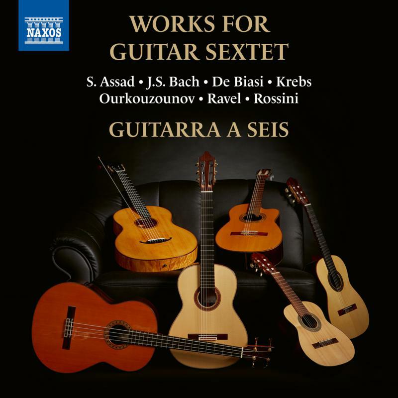 Picture of WORKS FOR GUITAR SEXTET - Works for Guitar Sextet by JS Bach; Marco de Biasi; Gioachino Rossini; Atanas Ourkouzounov; Maurice Ravel; Tobias Krebs;