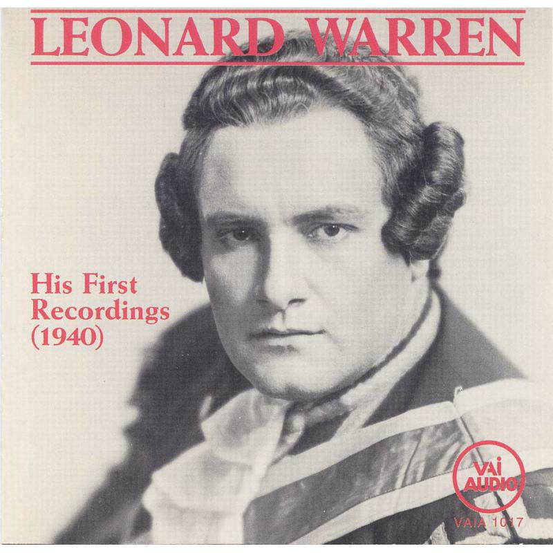 Picture of Warren - Leonard Warren - His First Recordings (1940)