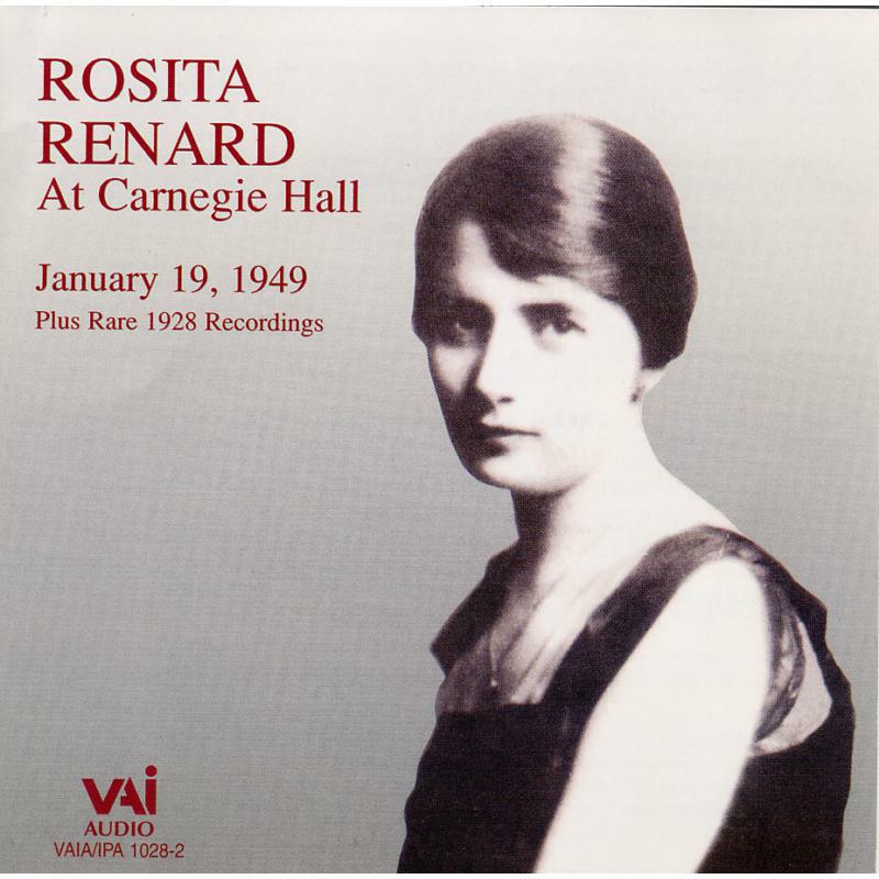 Picture of Renard - Rosita Renard at Carnegie Hall (2CD)