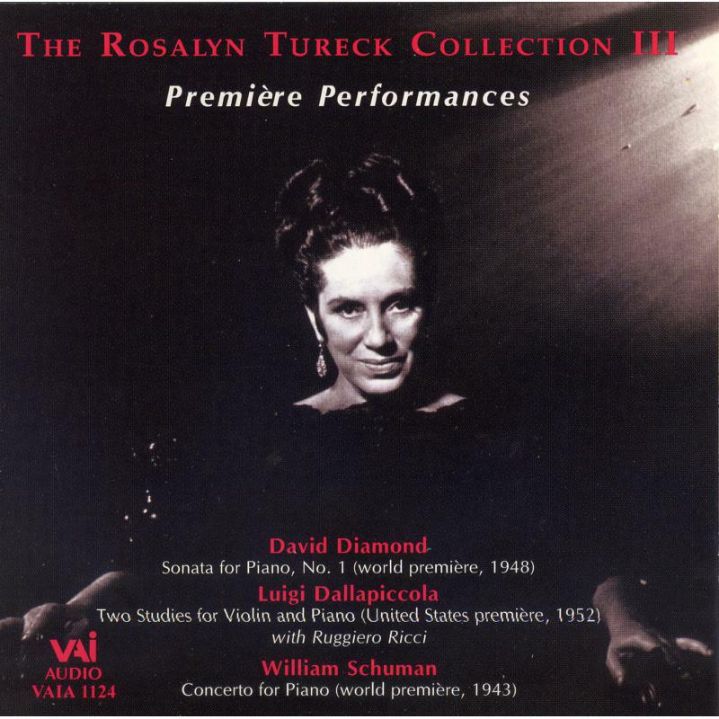 Picture of Tureck - Rosalyn Tureck: Premiere Performances