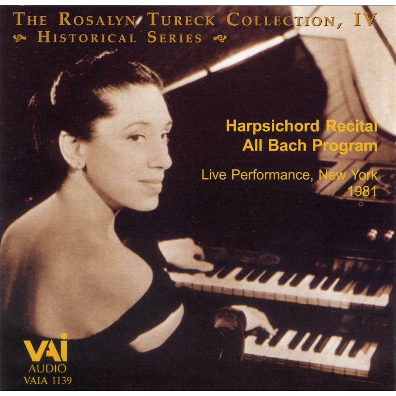 Picture of Tureck - Rosalyn Tureck plays J.S. Bach: Harpsichord recital