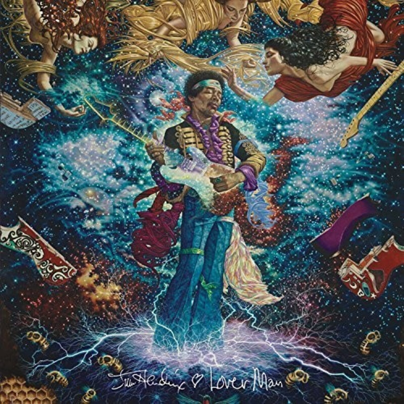 Picture of JIMI HENDRIX - LOVER MAN B/W FOXEY LADY (7)
