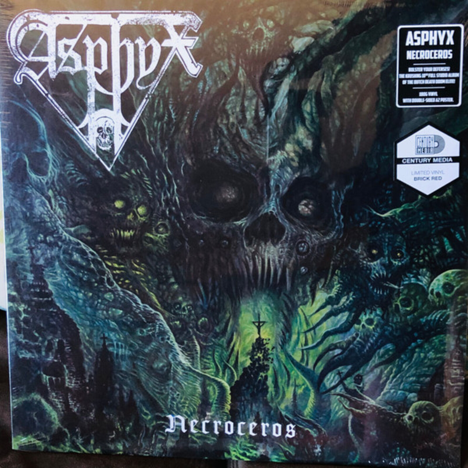 Picture of ASPHYX - NECROCEROS (BRICK RED VINYL) (