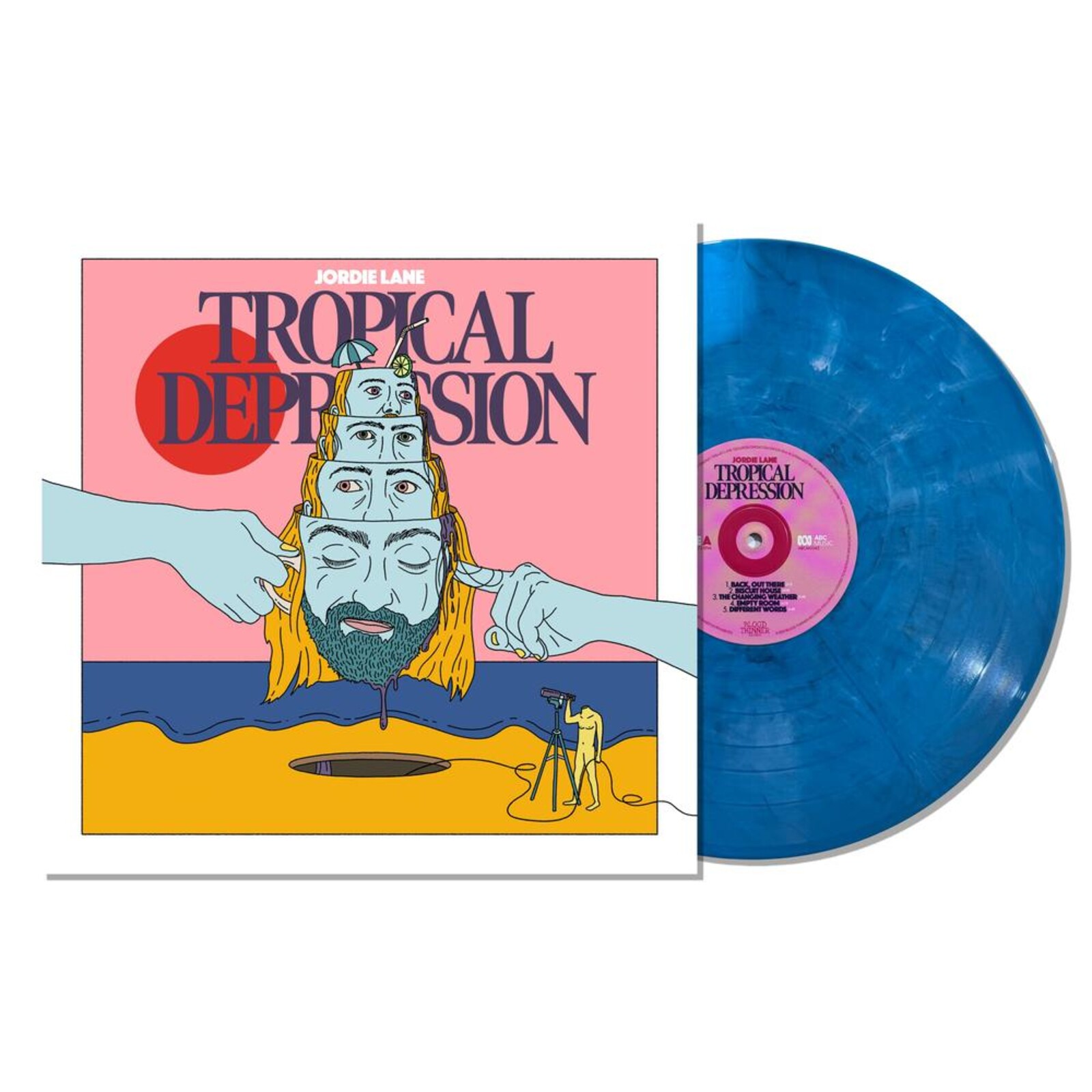 Picture of Jordie Lane - Tropical Depression (Marbled Tropical Storm Blue Vinyl)