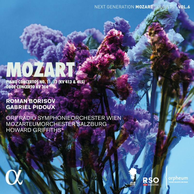 Picture of Roman Borisov; Gabriel Pidoux; ORF Radio-Symphonieorchester Wien; Mozarteumorchester Salzburg; Howard Griffiths - Mozart Piano concertos No. 11, 13 (KV413 & 415) & Oboe concerto KV 314