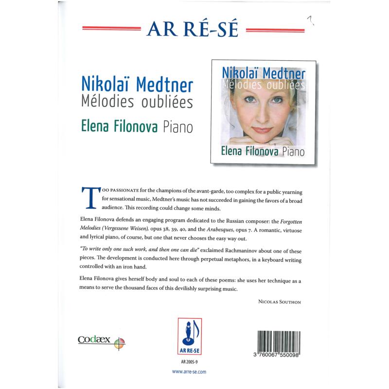Picture of Melodies Oubliees - Medtner