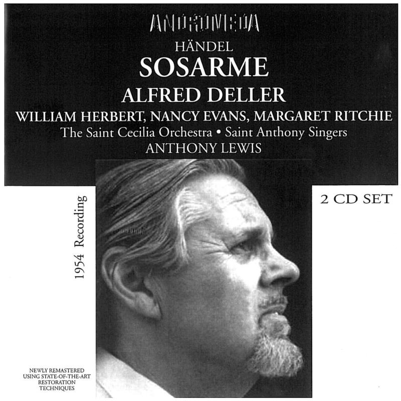 Picture of Deller/Santa Cecilia Orch. & St Anthony Singers - Sosarme