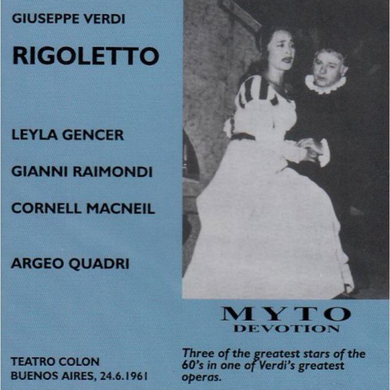 Picture of Raimond/MacNeil/Gencer; Buenos Aires 1961 - Rigoletto