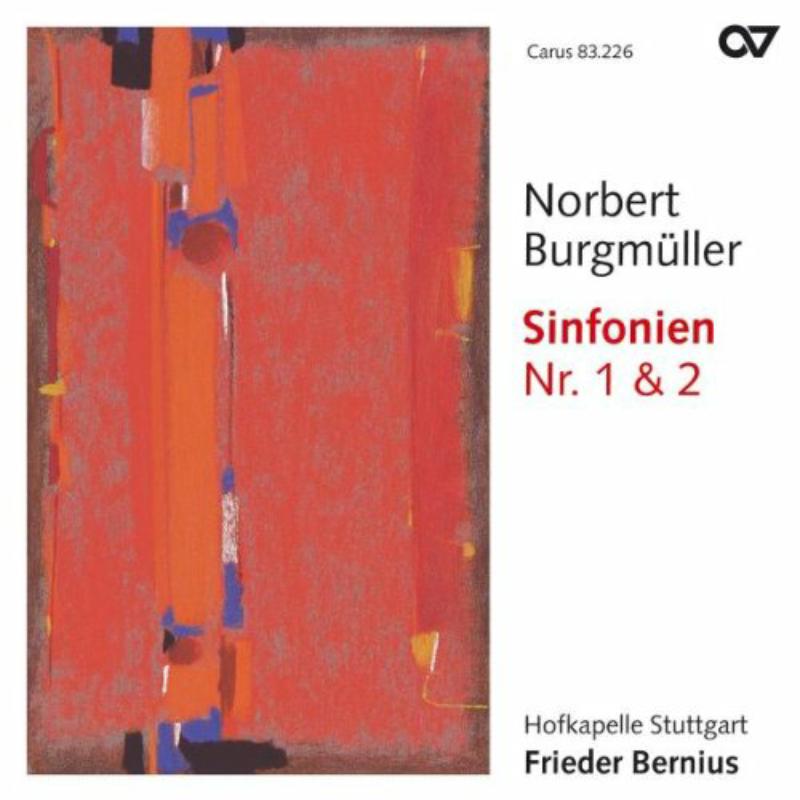 Picture of Bernius/Hofkapelle Stuttgart - Norbert Burgm�ller: Symphonies Nos. 1 & 2
