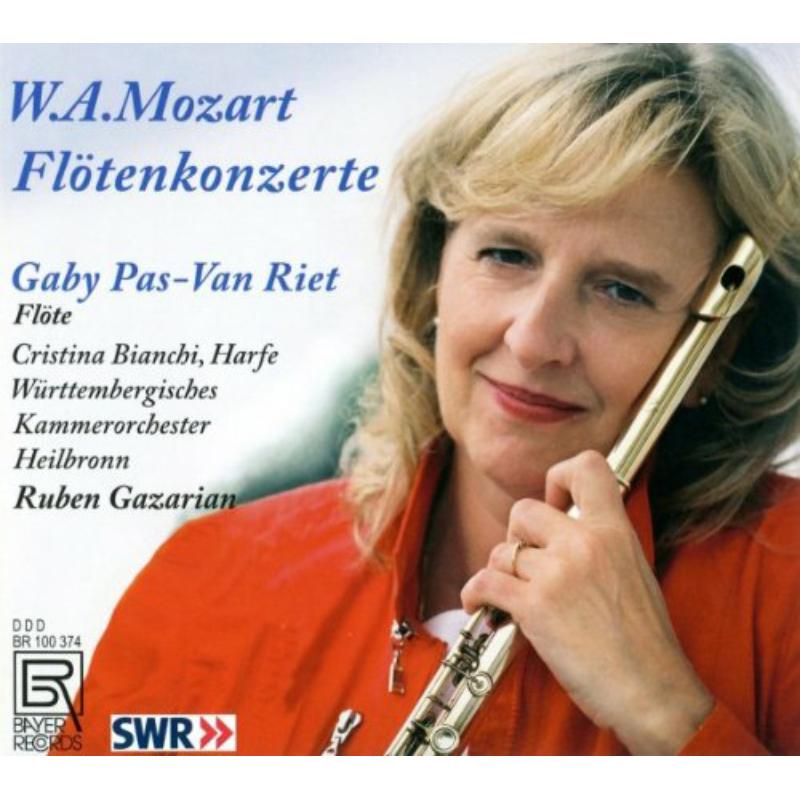 Picture of Pas-Van Riet/Bianchi/W�rttembergisches Kammerorchester Heilbronn/Gazarian - Wolfgang Amadeus Mozart: Flute Concertos Nos. 1 & 2/Concerto for Flute, Harp & Orchestra