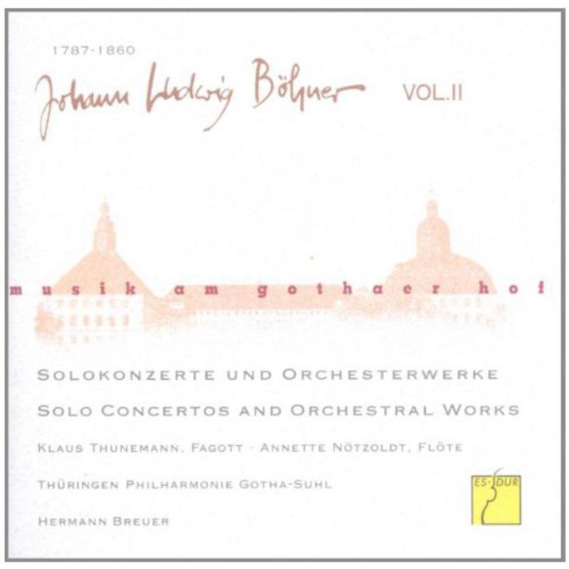 Picture of Thueringen Philharmonie Gotha, Hermann Breuer, Klaus Thunemann & Annette Noetzoldt - Music at the Court of Gotha: Johann Ludwig Boehner -  Solo Concertos and Orchestral Works