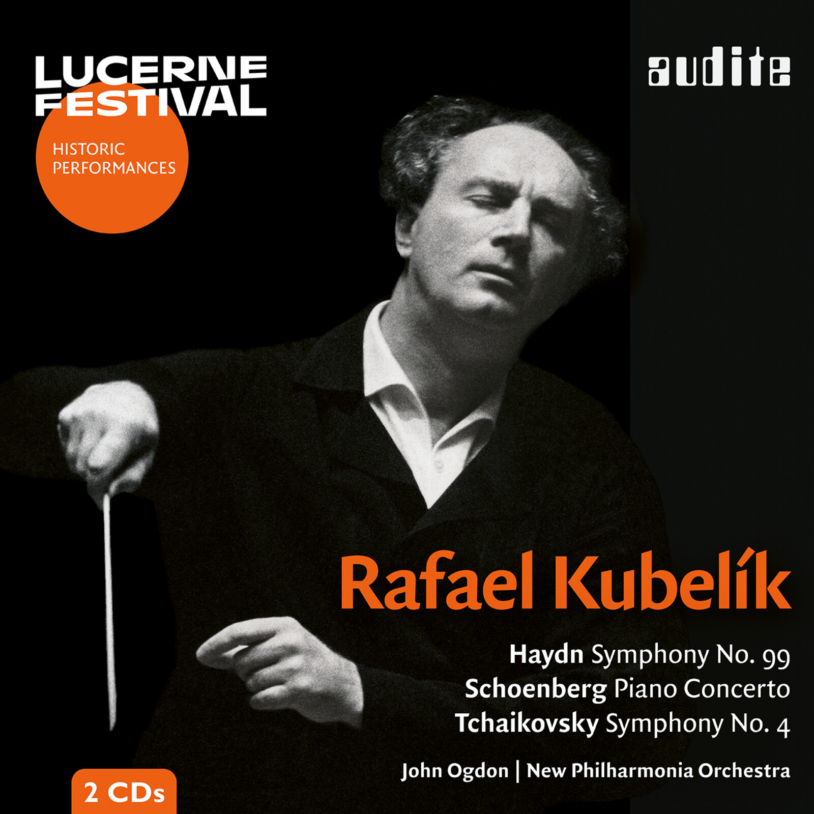 Picture of John Ogdon; New Philharmonia Orchestra; Rafael Kubelik - Rafael Kubelik conducts Haydn, Schoenberg & Tchaikovsky