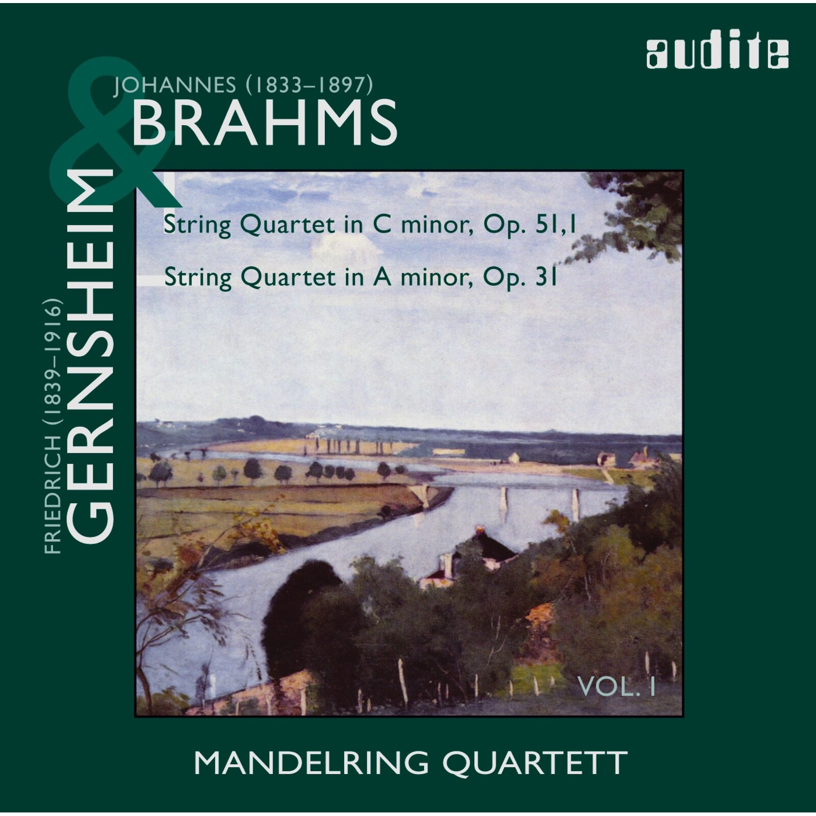 Picture of Mandelring Qt. - String Quartets By Brahms (Op. 51, No. 1) & Gernsheim (Op. 31)