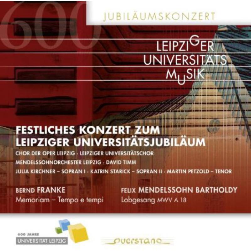 Picture of Soloists/Leipziger Universitat - Festliches Konz. z. Leipziger Universit�tsjubil�um