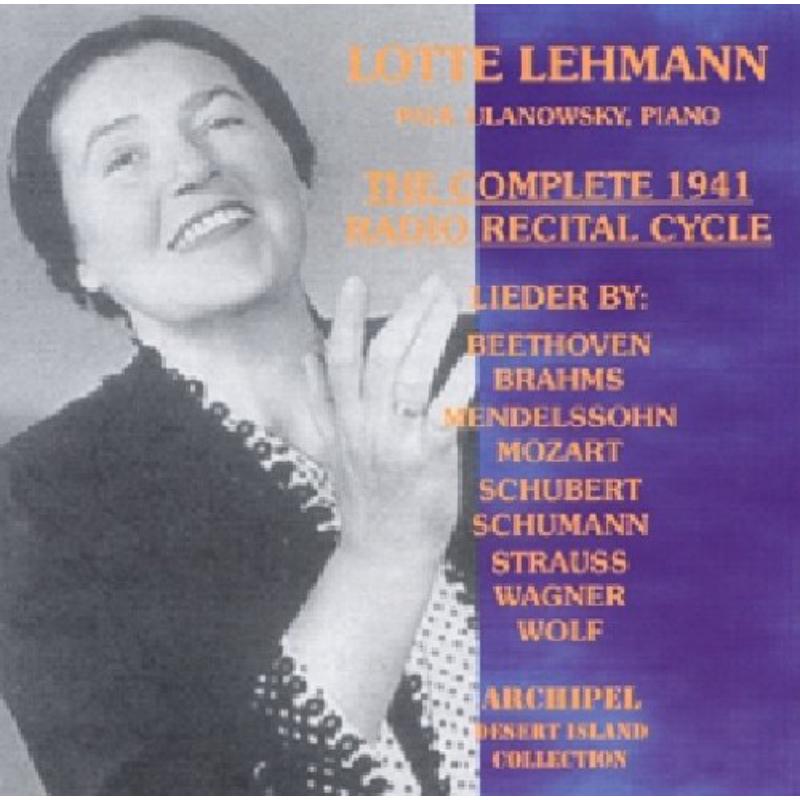 Picture of Lehmann - Lehmann The Complete 1941 Radio Recital Cycle