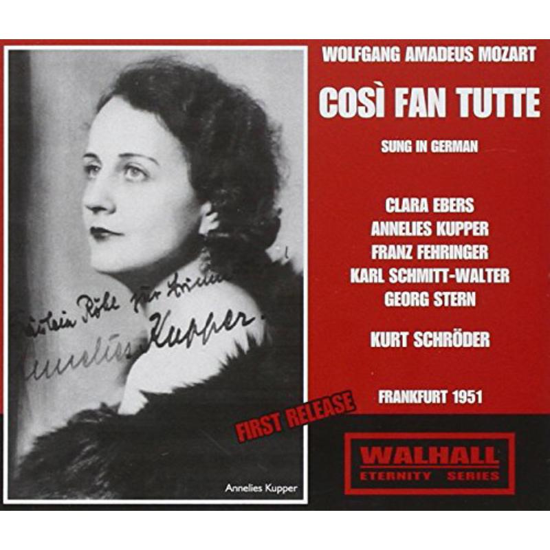 Picture of Ebers / Kupper / Schmitt-Walter / Madsen / Schroder - Mozart: Cosi Fan Tutti - 1951 Frankfurt Radio