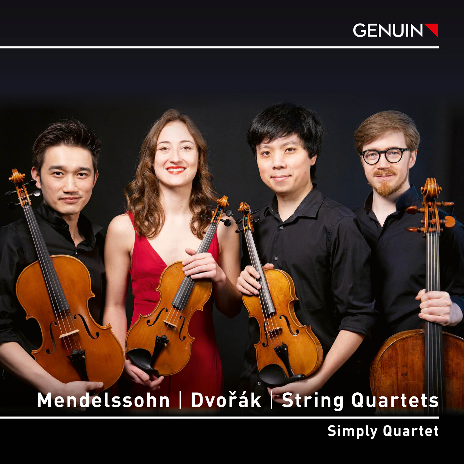 Picture of Danfeng Shen; Antonia Rankersberger; Xiang Lyu; Ivan Valentin Hollup Roald; Simply Quartet - Felix Mendelssohn; Antonin Dvorak: String Quartets
