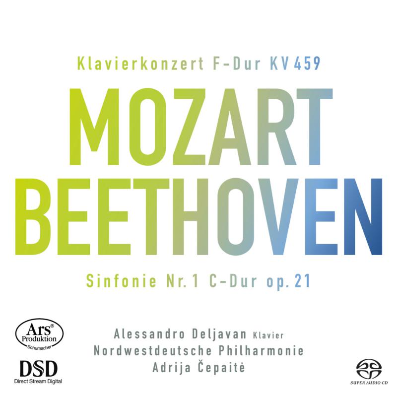 Picture of Alessandro Deljavan; Nordwestdeutsche Philharmonie - Mozart Piano Concerto/ Beethoven Symphony No.1