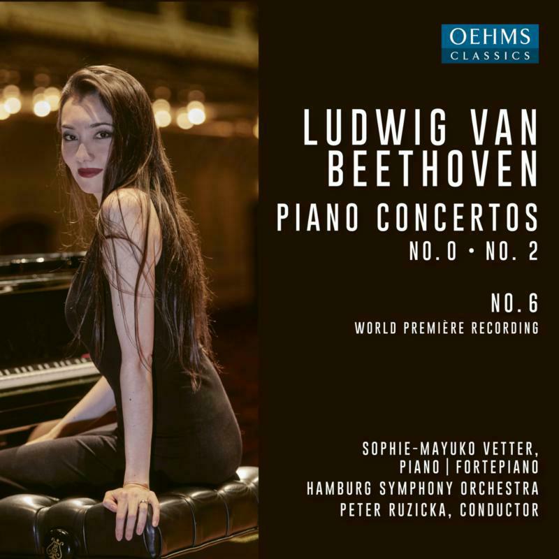 Picture of Sophie Mayuko Vetter - Ludwig Van Beethoven: Piano Concertos No. 0, No. 2, No. 6 (World Premiere Recording)