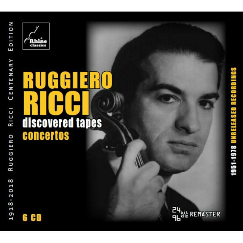 Picture of Ruggiero Ricci - Discovered Tapes - Concertos