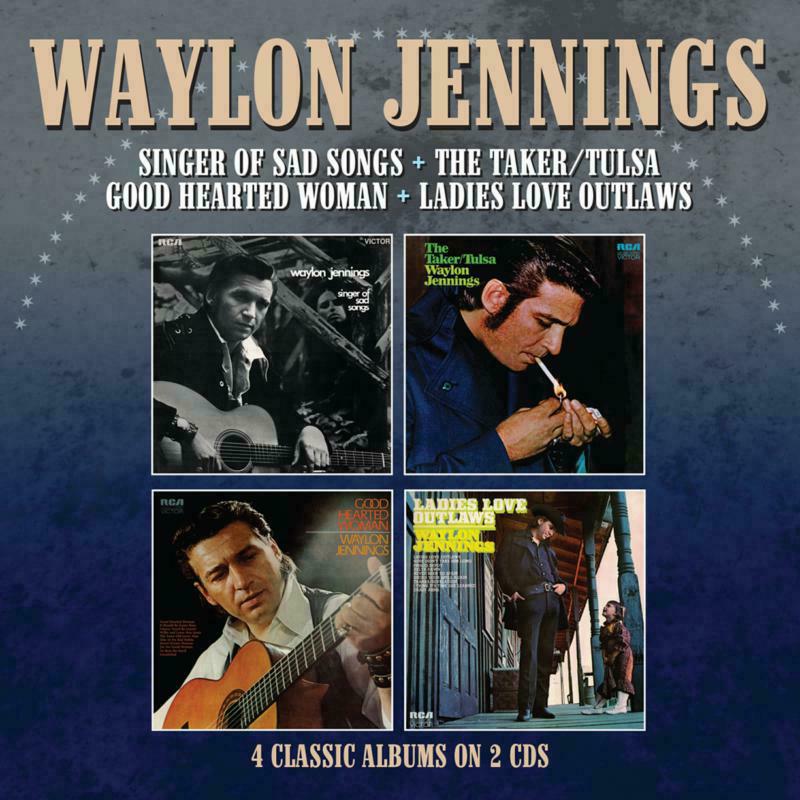 Picture of Waylon Jennings - Singer Of Sad Songs / The Taker-Tulsa / Good Hearted Woman / Ladies Love Outlaws (2CD)