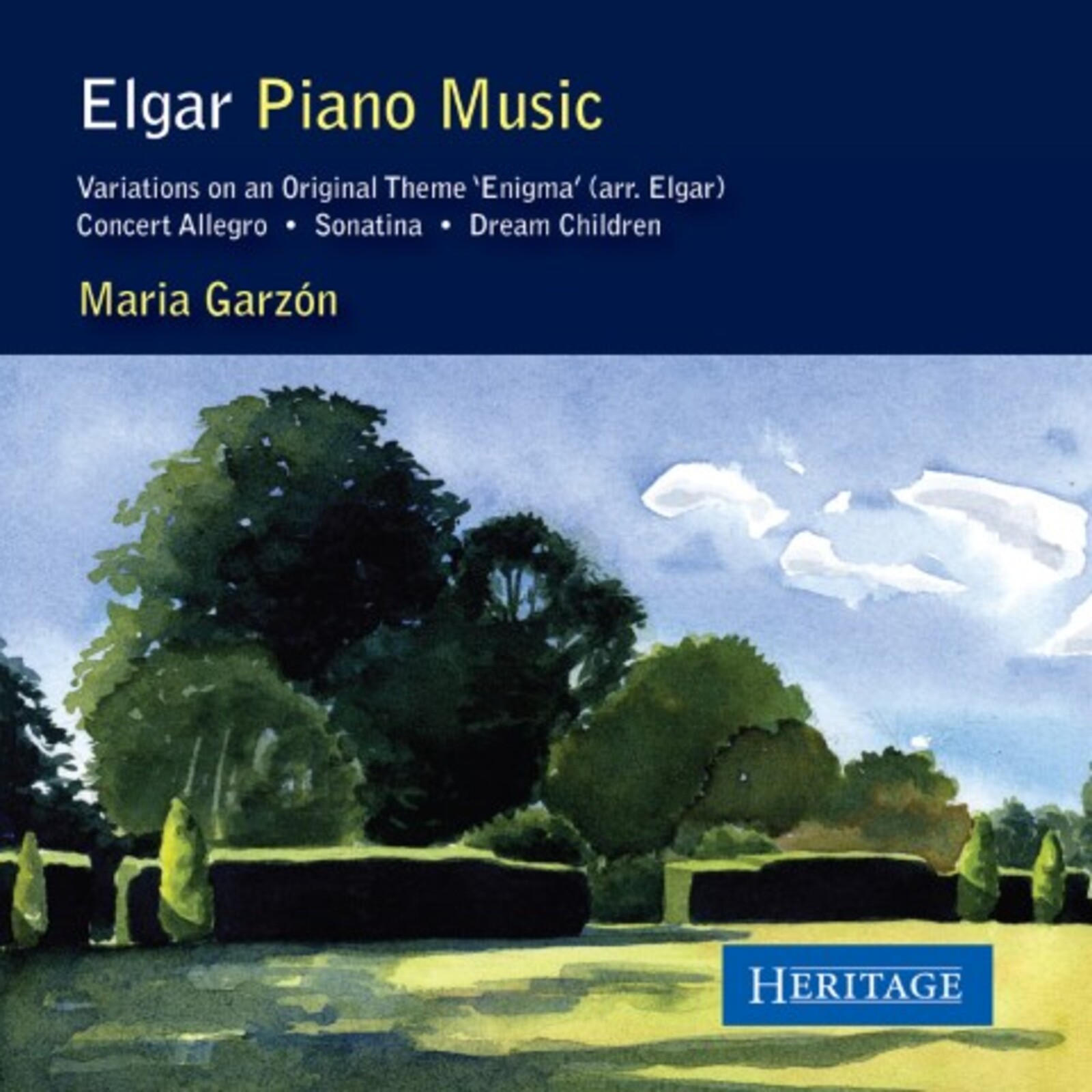 Picture of MARIA GARZON - ELGAR - PIANO MUSIC