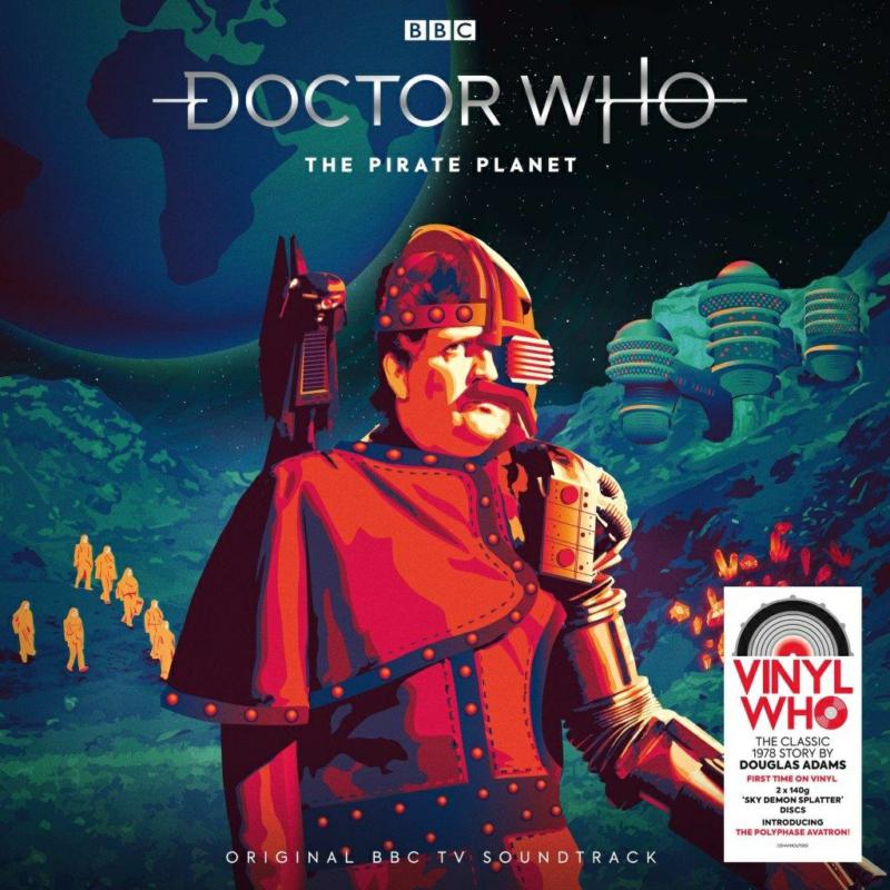 Picture of Doctor Who - Doctor Who - The Pirate Planet (Sky Demon Splatter Vinyl)