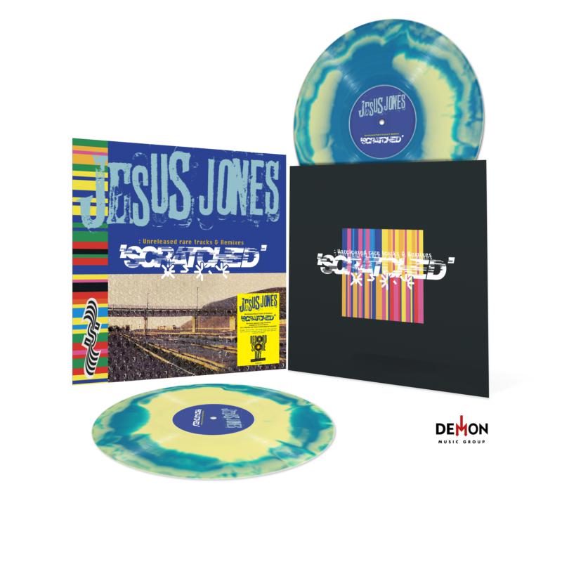 Picture of Jesus Jones - Scratched - Unreleased Rare Tracks & Remixes (180g Blue and Yellow Marbled Vinyl)