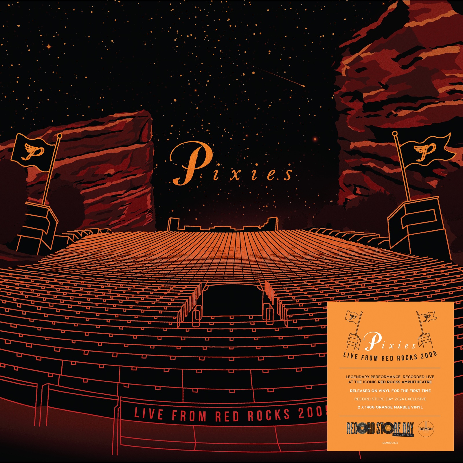 Picture of Pixies - Live From Red Rocks 2005 (140G Orange marble vinyl)