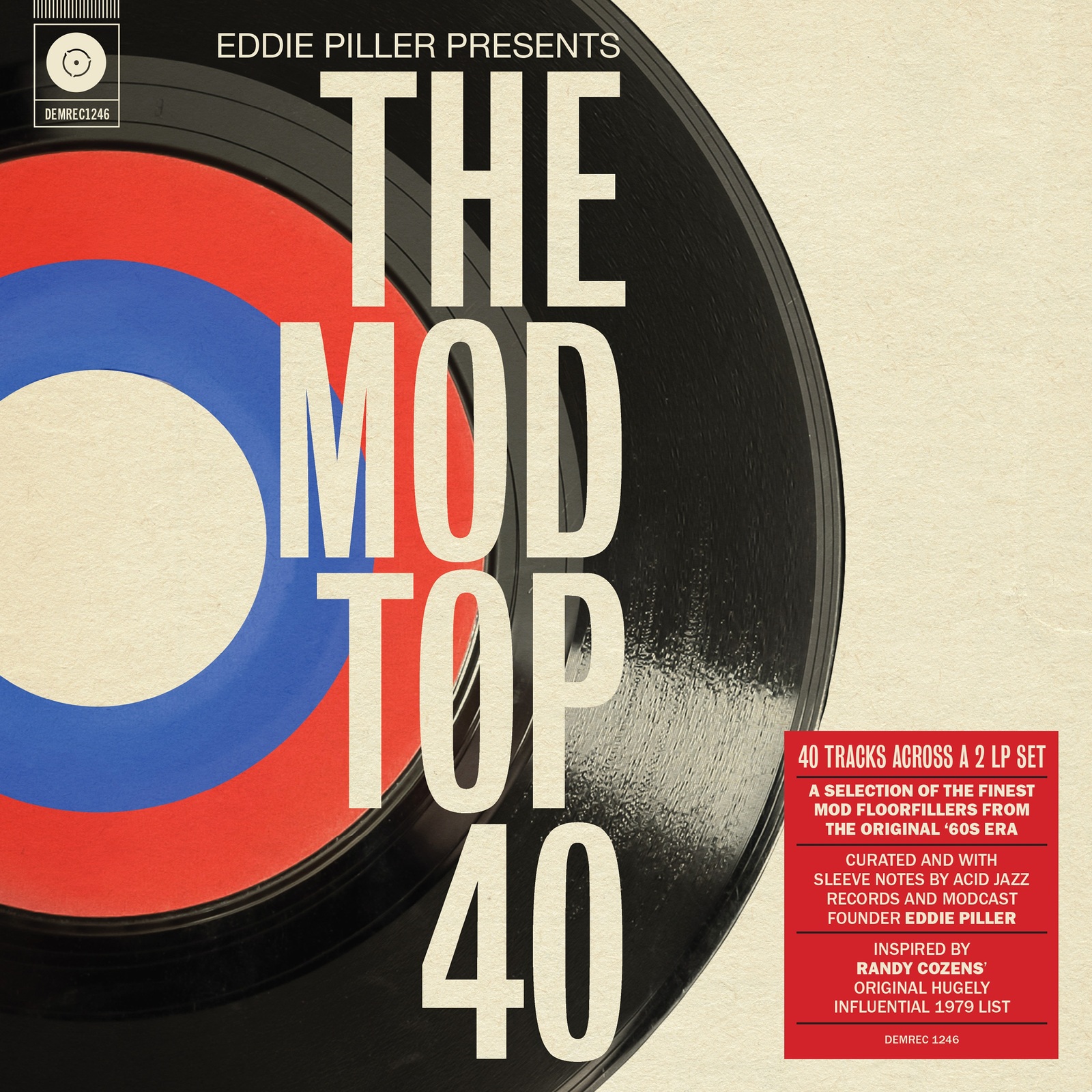 Picture of Various Artists - Eddie Piller Presents: The Mod Top 40