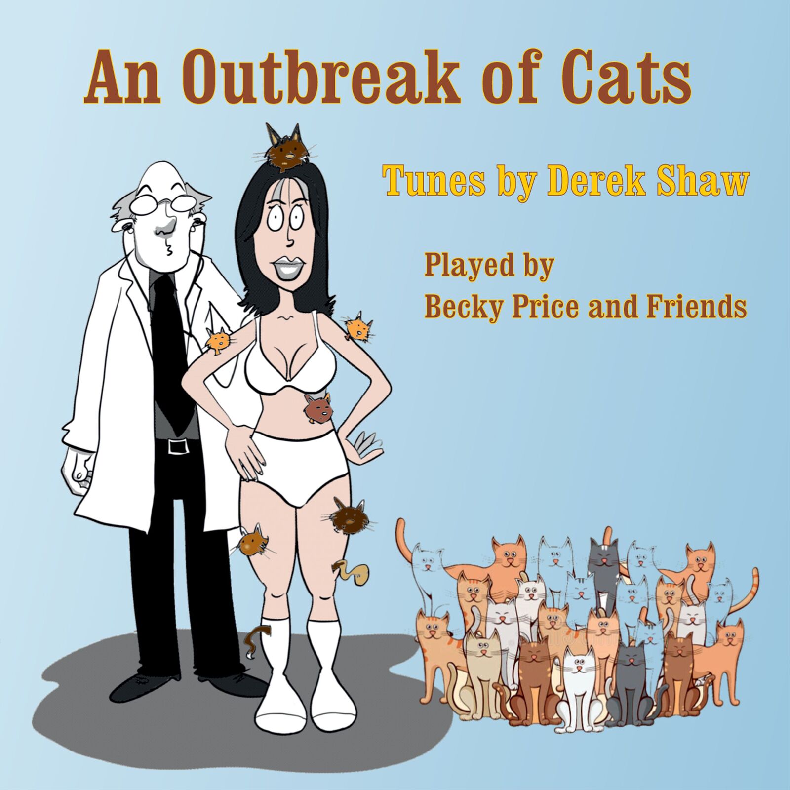 Picture of Becky Price and Friends - An Outbreak of Cats - Tunes by Derek Shaw