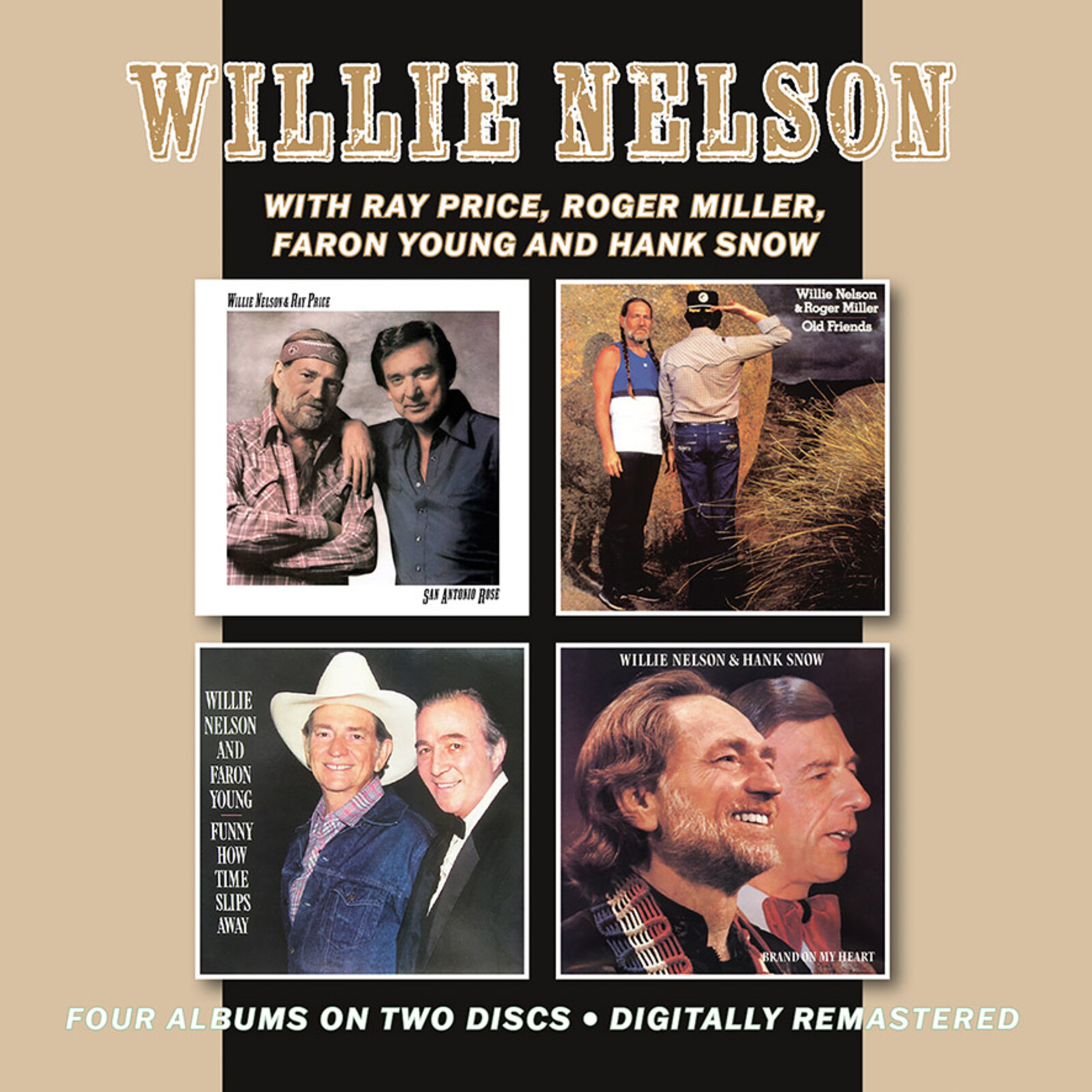 Picture of Willie Nelson - San Antonio Rose (with Ray Price) / Old Friends (with Roger Miller) / Funny How Time Slips Away (with Faron Young) / Brand On My Heart (with Hank Snow)