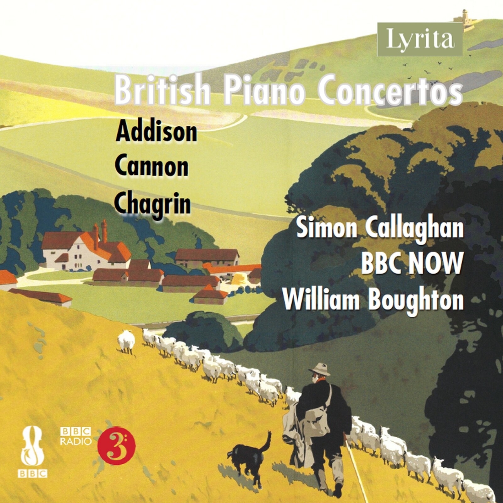 Picture of Simon Callaghan; William Boughton - Philip Cannon; John Addison; Francis Chagrin: British Piano Concertos