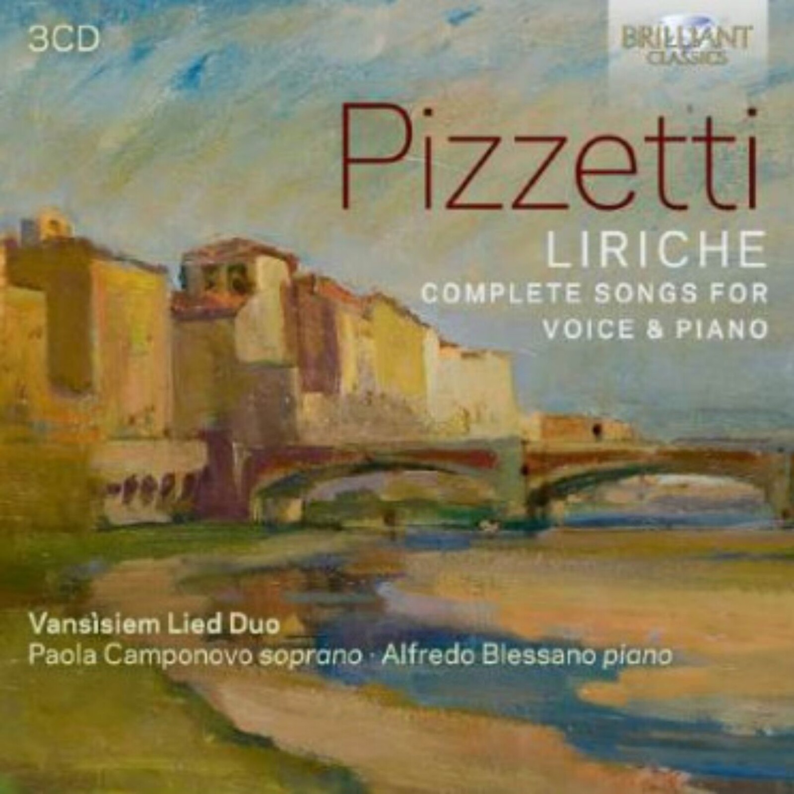 Picture of Vansisiem Lied Duo/Paola Camponovo/Alfredo Blessano - Pizzetti: Liriche, Complete Songs for Voice & Piano