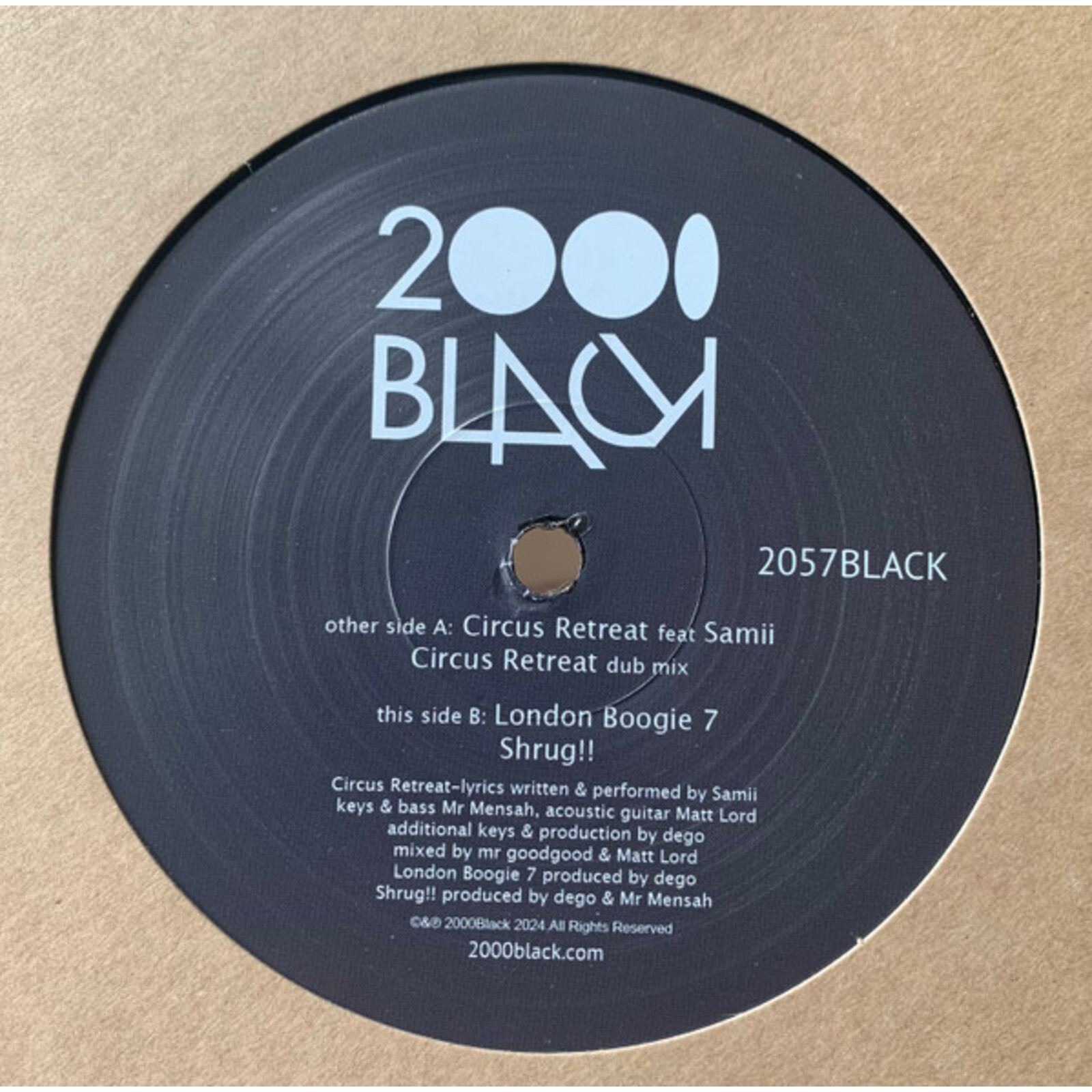 Picture of 2000BLACK - CIRCUS RETREAT / LONDON BOOGIE